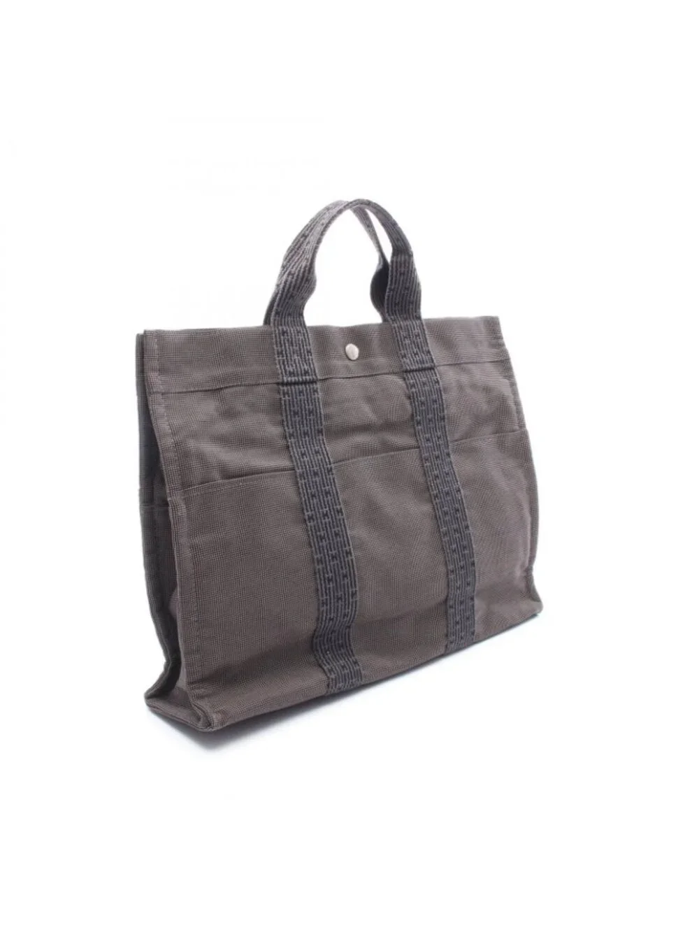 Hermes Tote Bag Her Line MM Gray Nylon